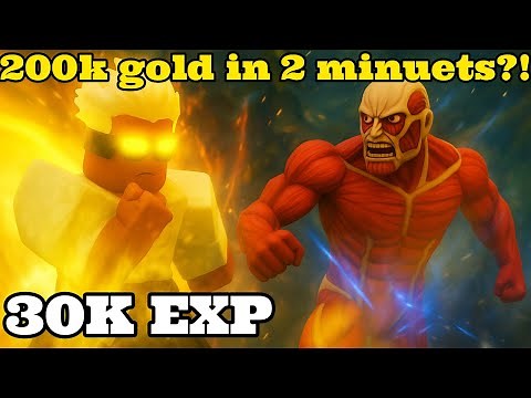 FASTEST XP FARM in AOT Revolution | 200K+ in 2 Minutes (SHIFTER + ODM)