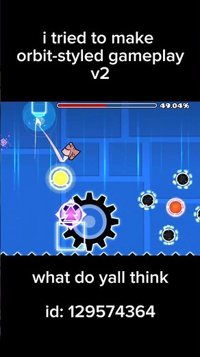 geometry dash orbit gameplay v2 #gd #shorts #geometrydash
