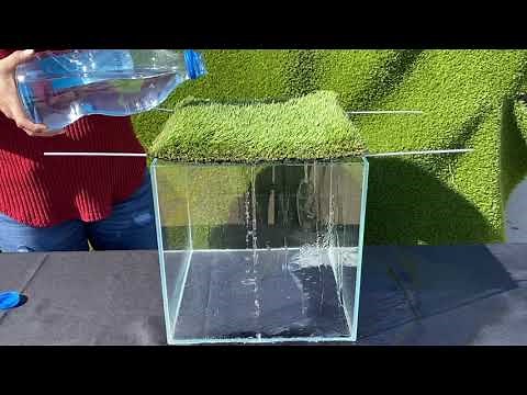 Hole-Punch Backing Artificial Turf Drainage System // IDEAL TURF