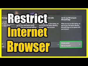 How to TURN ON or OFF Internet Browser on XBOX Series X (Require PIN to Open)