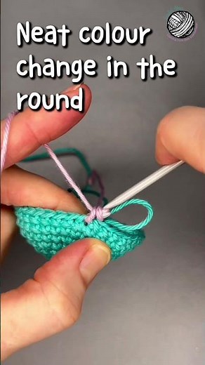 Clean Colour Change in the Round - Crochet tutorial for Beginners