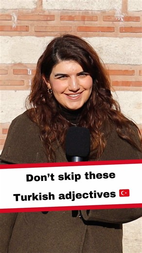 Lets learn new Turkish adjectives ☺️ #adjectives #turkishvocabulary #grammer #learnturkish