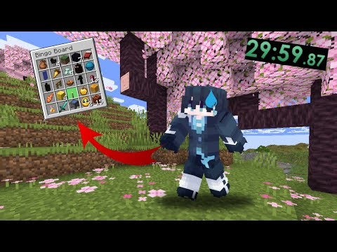 Can I Beat These Minecraft Bingo Challenges In Under 30 Minutes?!