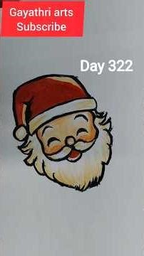 Day 322 / Sanda claus drawing / basic drawing class