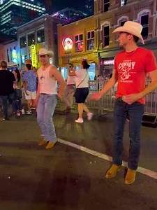 Hicktown Line Dance, downtown Nashville. Happy 4th of July! | Urban Cowboy Line Dancing