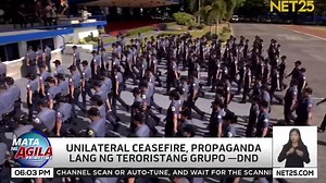 Ipinagpatuloy ng AFP at PNP ang operasyon kahit nagdeklara ng pansamantalang ceasefire ang CPP-NPA ngayong holiday season. #NET25NewsandInformation #MataNgAgilaPrimetime #AFP #PNP #CPP_NPA #Security | NET25 News and Information