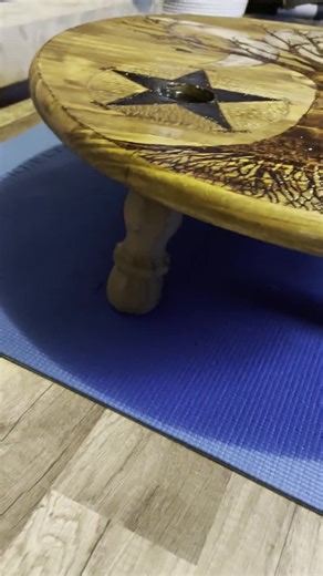 Hand Crafted Triple Moon Altar Table With Candle Holders. - Etsy