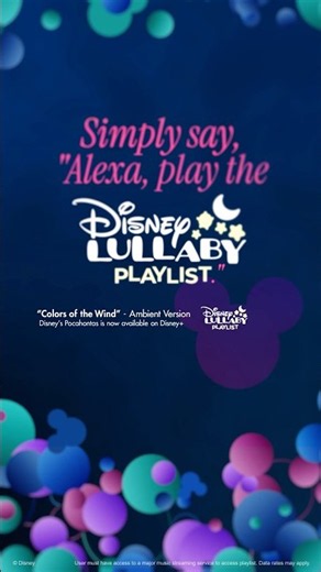 A better bedtime starts here. 🌙🎶 #disneylullabyplaylist