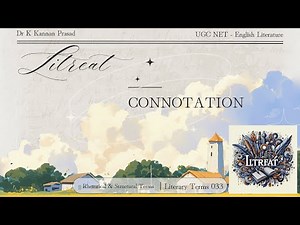 What is Connotation ? | Literary Terms & Concept Explained in 5 Mins | UGC NET English #connotation