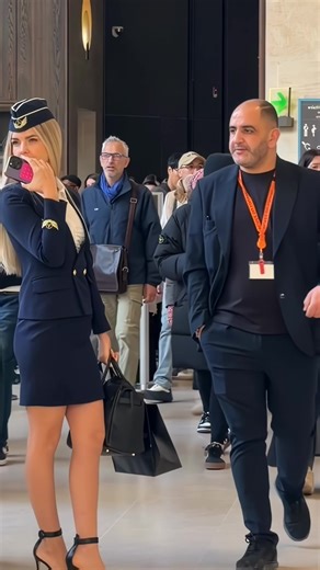 Can you read people’s eyes?#crew #Aria_in_sky #reactions #stewardess #losangeles