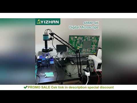 YIZHAN 48MP 4K Electronics Soldering Microscope FULL HD 1080P HDMI Camera USB Software 1-150x Lens S