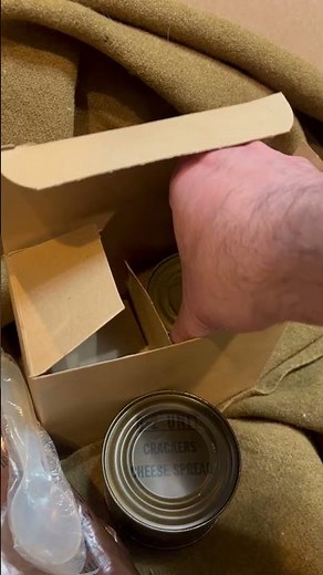 Unboxing a Vietnam War MCI C Ration in Mint Condition - Ham and Lima Beans 1962 #trending #fyp