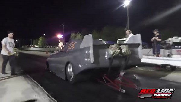 THATS NOT YOUR LANE!! Funny Car crosses center line and goes into opposite lane! How many times do you see things like this take place and Thank God nobody was in opposite lane? We’ve seen it often! | Red Line Motorsports Media