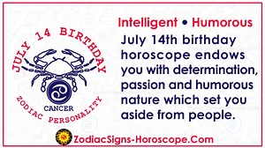 July 14 Zodiac (Cancer) Horoscope Birthday Personality and Lucky Things | ZSH