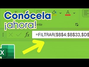 Usa la FUNCIÓN FILTRAR en Excel ¡con diferentes criterios! 🔎