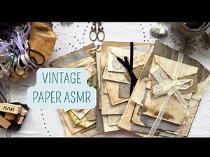Vintage Paper ASMR ✨ Deep Relaxing | No Talking | Loud & Soft Paper Sounds