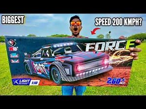 RC Thunder Speed Force Brushless Wltoys 104072 Car Unboxing & Testing- Chatpat toy tv