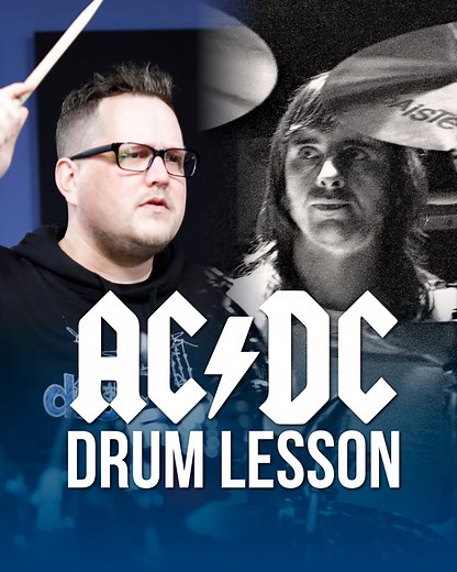 Are you playing AC/DC songs on the drums? Want to know how to sound more like Phil Rudd? Dave Atkinson plays in an AC/DC tribute band and has analyzed the drum parts to death. He's noticed a lot of mistakes drummers make when trying to play like Phil Rudd. This clip will guide you through the 3 most common mistakes that Dave has seen over the years. 1. Using the wrong gear It might seem obvious, but the closer your gear is to Phil Rudd's, the more you'll sound like AC/DC. Use big drums (or the r