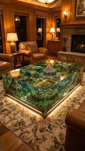 Turning a Glass Table into a Miniature Jungle Ecosystem #creative
