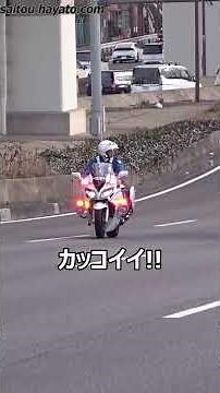 白バイの圧倒的な躍動感！！！強引なトラックの信号無視を現認したFJRが緊急走行で検挙した格好良い取締りの瞬間！！！