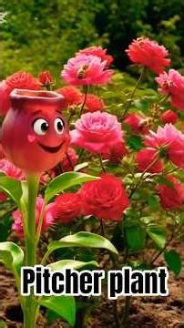 Amazing Colorful Pitcher Carnivorous Plants Catching Insects.#youtubeshorts