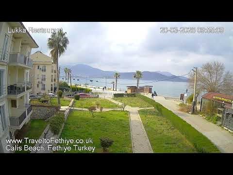 Webcam Live from Calis Beach, Fethiye Turkey | Fethiye webcam