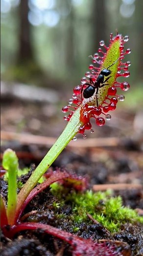 Sundew Plant vs Ant 🐜🌱 Sticky Death Trap