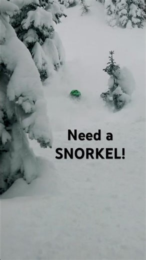 Deep “skiing” downy but snowmobiling!