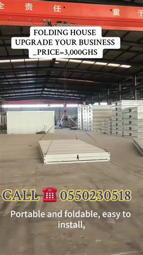 Folding House Installation Process in Ghana