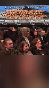 Harald Martenstein zeigt den Links Grünen was Demokratie ist!