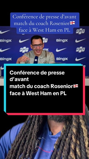 Avant match du coach Rosenior🏴󠁧󠁢󠁥󠁮󠁧󠁿 face à West Ham en PL #football #chelsea #westham #premierleague #rosenior