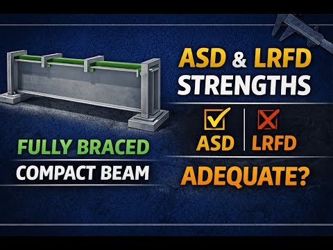 How to Calculate the Flexural Strength of a Compact, Fully Braced Beam (ASD and LRFD Explanation)