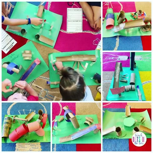 24K views · 677 reactions | Paper Playgrounds!! So excited to do this lesson with second grade in a few weeks! We start this lesson by reading Recess Queen, learn about simple machines, then create our playgrounds with at least two simple machines. And the best part?! Students test their designs with gummy bears!  bit.ly/storybookstemseptember | Teach Outside the Box | Facebook