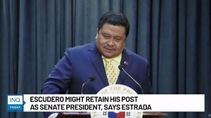Escudero might retain his post as Senate president, says Estrada | INQToday
