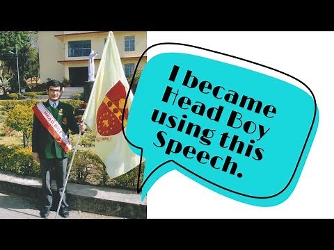 Head Boy / Head Girl Election Speech in English | I became Head Boy using this!