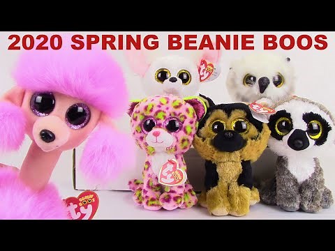 TY BEANIE BOOS Set of 6 Spring 2020 Releases (Linus, Spirit, Lainey, Austin+) Review -BBToyStore.com