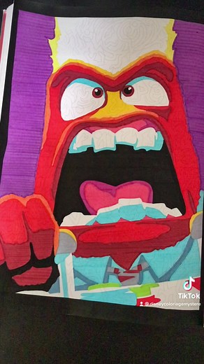 Disney Coloriage Mystères - Pixar - 89 - Colère - Vice-Versa #disney #coloriagemysteredisney #pixar #colere #anger #angerinsideout #insideout #disneycoloringbook #hachetteheroes #disneycoloringworld #crafttok #disneycoloriage #disneycoloring #colorbynumber #coloriagemystere #arttherapiedisney #colourbynumber #stabilo #stabilopower #stabilobrush #posca #poscapens