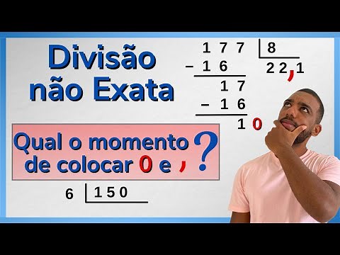 Divisão não exata | entenda o momento de colocar zero e vírgula.