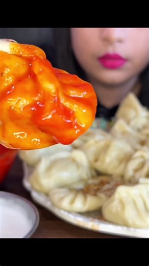 ASMR: Eating delicious momos 🥟 momo eating challenge ASMR compilation video 😍