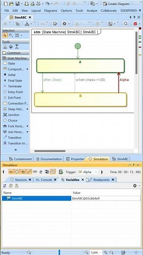 Transition Trigger Signal Event | State Machine Diagram #sysml #sysmlcertification #mbse
