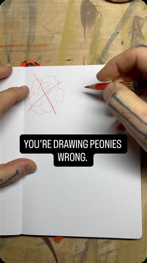 Custom Tattoos - Denver, CO on Instagram: "Here’s a free lesson from a suggested prompt the other day for a drawing video. Their question was about adding more flow to peonies. I always think it comes down to the basic construction when getting started. Here’s my approach. This method helps with peonies and mums as well. It’s a longer video so hope you stick with it to the end. Let me know if this helps ya. Save it, share it, try it out. www.adamguyhays.com"