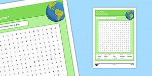 Environment Word Search French