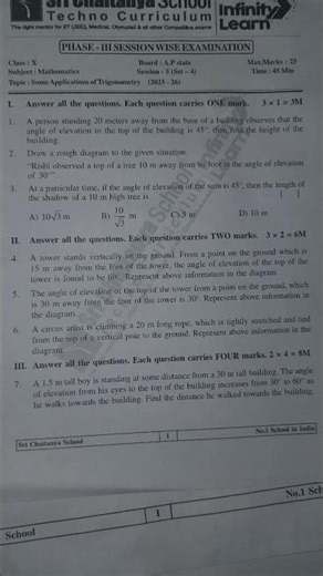 Maths session 5 set 4 question paper