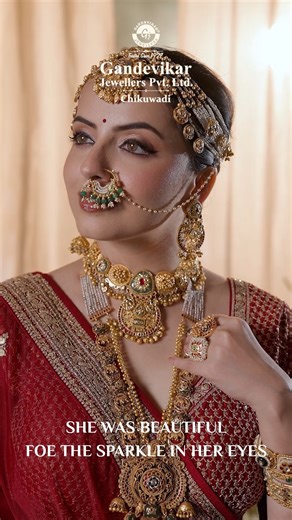 Gandevikar Jewellers Pvt. Ltd. Chikuwadi on Instagram: "When bridal dreams turn into golden reality. Crafted with heritage, worn with pride. A bride deserves nothing less than gold. 🍁 Since 1927, our journey has been blessed by your trust, love & faith. 💎 🙏 With folded hands, we thank you. 📍 Near Bird Circle,Next to Vijay Sales,Opp.Anjoy restaurant,Jetalpur road,Chikuwadi,Vadodara-390007 📌 Find us on Map – Vivek Gandevikar, Director #Gandevikarjewellers #Polkijewellery #Diamondneckalce #Roy