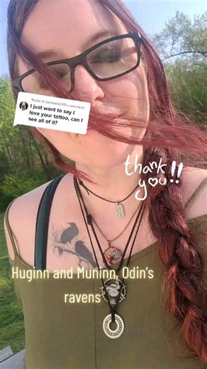 My tattoo is Huginn and Muninn ❤ Odin's ravens ❤ | Diana Robertson
