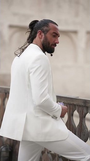 Spring White Suit for Men – Monaco Mono-Collar Style