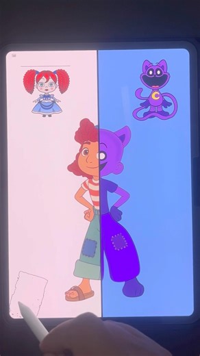 Luca gf two style art catnap and poppy