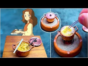 Miniature cooking pot | Tiny kitchen | Korean spicy noodle pot