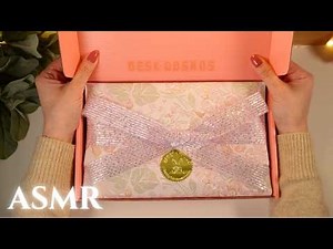 ASMR [No Midroll Ads] - A crinkly unboxing of aesthetic journal collage supplies from ‪@deskcosmos‬