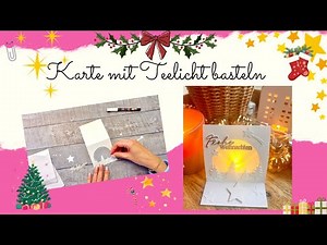☀️💞 Make a card with a tea light 🕯️🎀 | Easy crafting instructions 💝 | ☀️💞